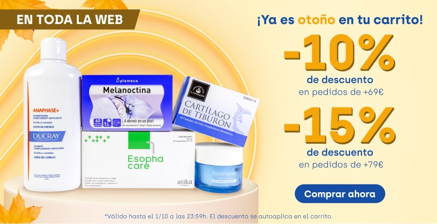 llega el otoño y con el los mejores descuentos en parafarmacia solo en welnia al mejor precio