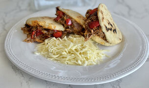 Arepa con carne mechada: receta tradicional