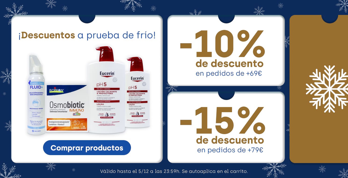 Refuerza tus defensas y repara tu piel este invierno con productos de parafarmacia al mejor precio en Welnia