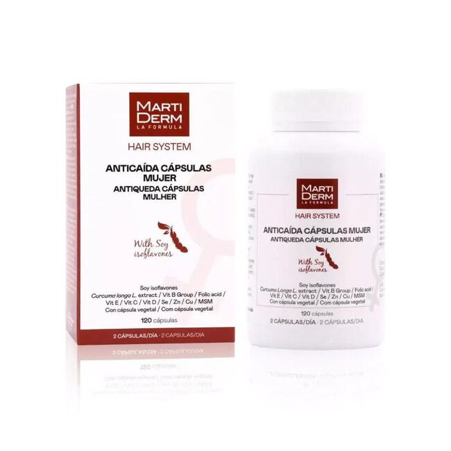 MartIDerm Hair System Cápsulas Mujer. 120 unidades