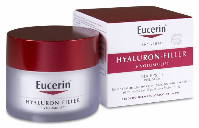 Eucerin Hyaluron-Filler + Volume-Lift Día Piel Seca SPF 15, 50 ml