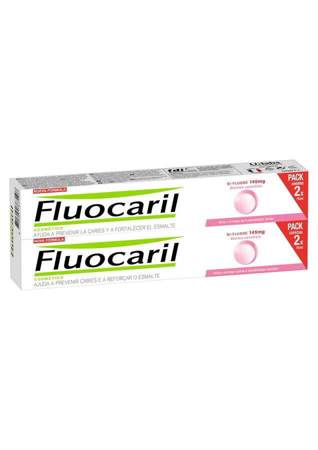 Duplo Fluocaril Bi-Fluorur&eacute; Dientes Sensibles 145 mg, 2 x 75 ml