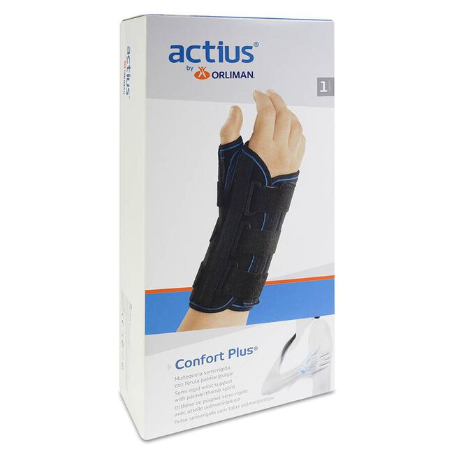 Orliman Actius Muñequera con Férulas Palmar/Pulgar Izquierda ACE504I Talla 3, 1 Unidad