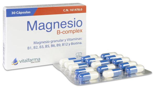Vitalfarma Magnesio B-Complex, 30 cápsulas