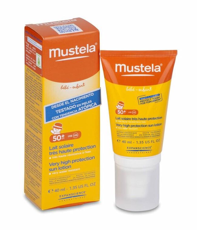 Mustela Leche Solar Cara SPF 50+, 40 ml