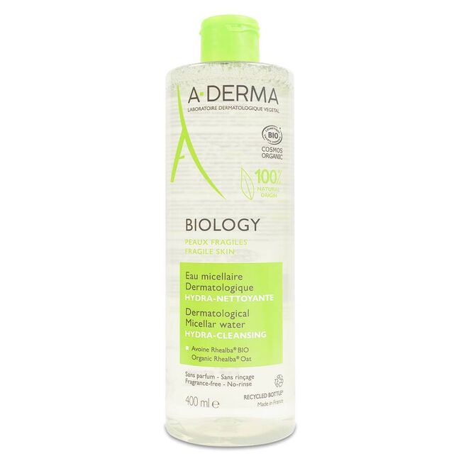 A-Derma Biology Agua Micelar Dermatológica, 400 ml