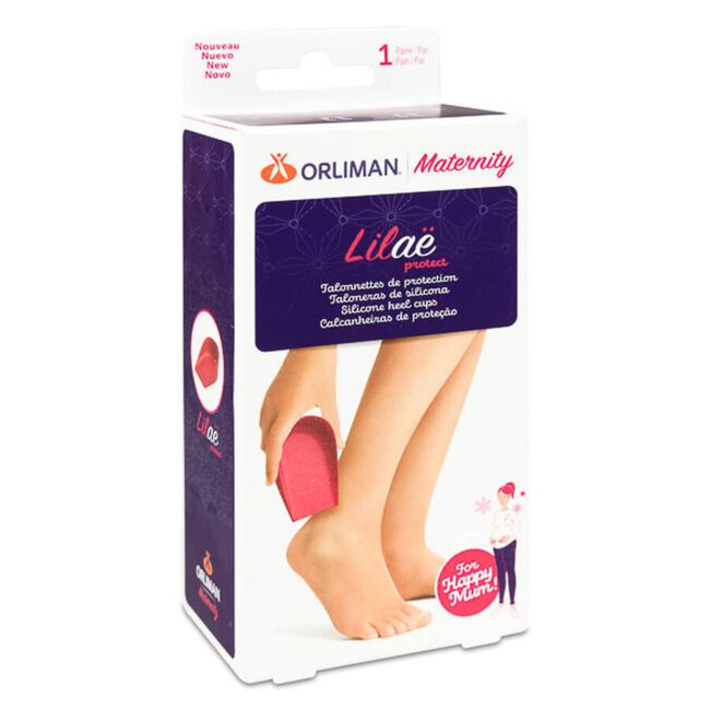 Orliman Maternity Lilaë Protect Talonera de Silicona Talla 1, 1 Par