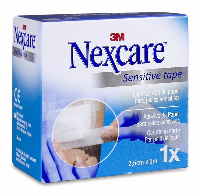 imagen de Nexcare Esparadrapo Papel Blanco 25 mm x 5 m, 1 Ud