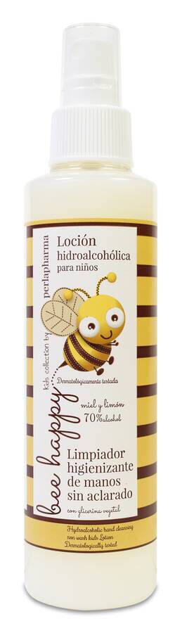 Bee Happy Loción Hidroalcohólica para Niños, 200 ml