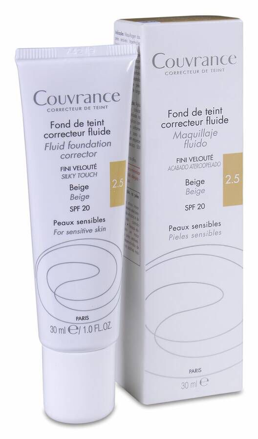 Avène Couvrance Maquillaje Fluido Beige SPF 20, 30 ml