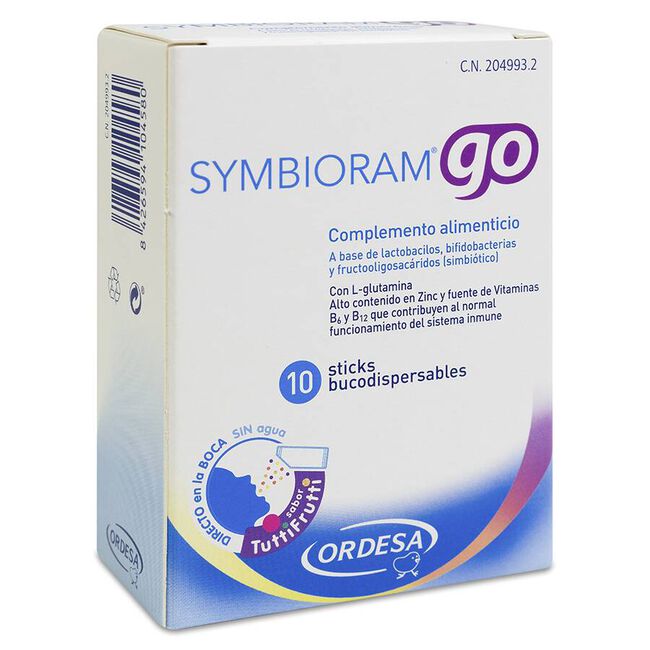  SYMBIORAM GO 10 STICKS BUCODISPERSABLES 