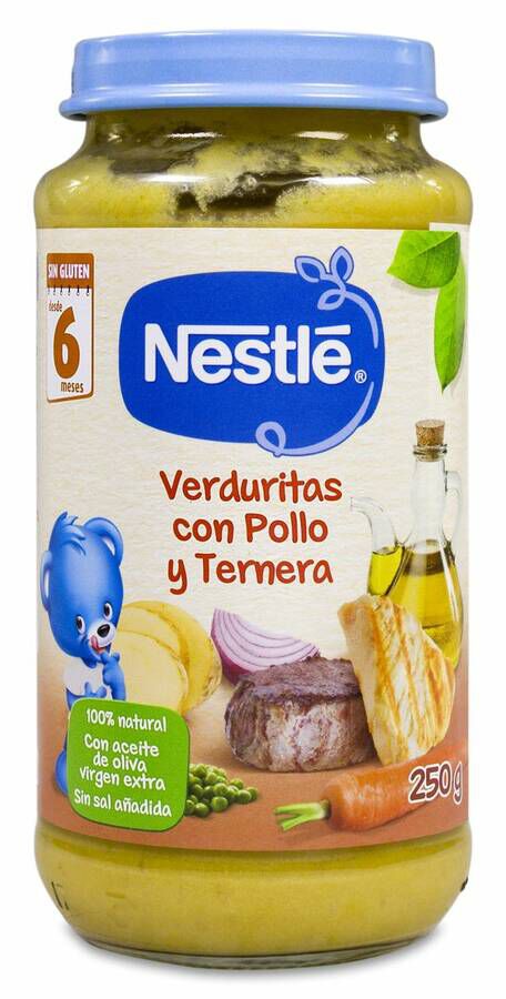 imagen de Nestl&eacute; Pur&eacute; De Verduras Con Pollo y Ternera