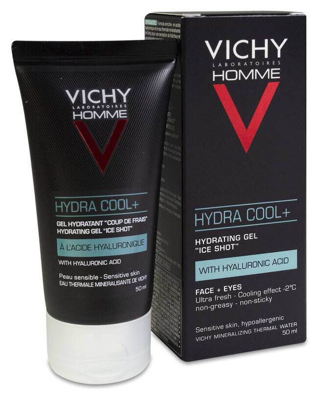 Vichy Homme Hydra Cool+ Gel Hidratante, 50 ml
