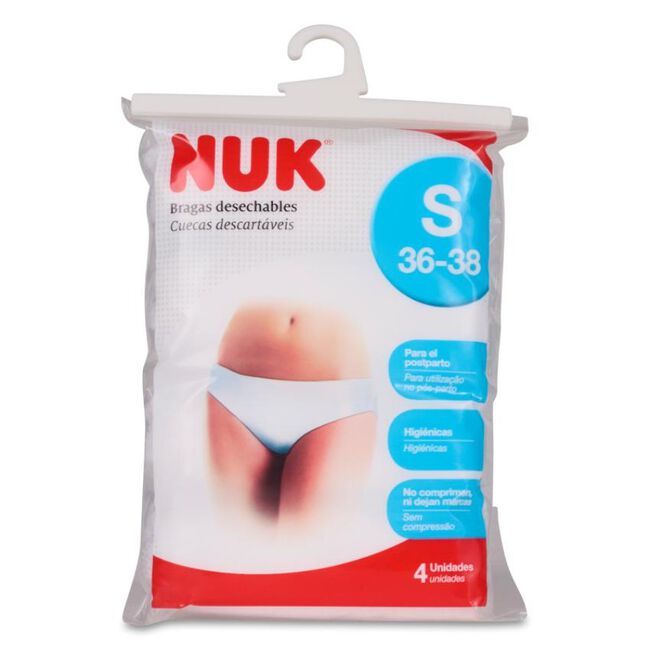 Nuk Bragas Desechables Postparto Talla S (36-38), 4 u