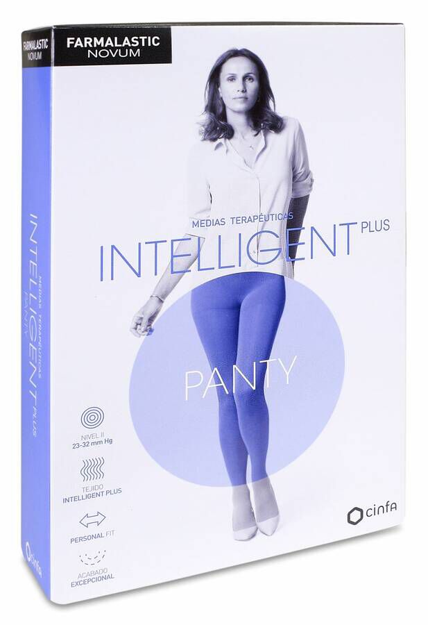 Farmalastic Novum Intelligent Panty Compresión Normal Marino Talla 4, 1 Ud