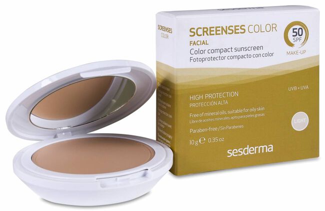 Comprar Sesderma Screenses Compacto SPF 50 Color Light, 10 g | Welnia