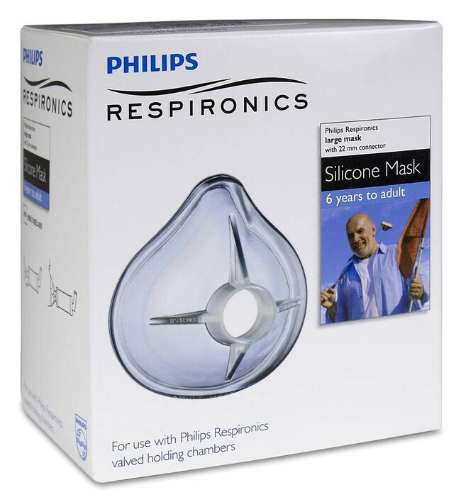 Philips Optichamber Mascarilla Inhalación Adultos, 1 Ud