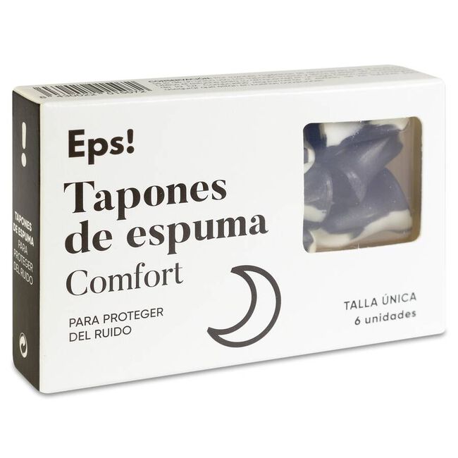 Eps! Tapones de Espuma Comfort, 6 Unidades
