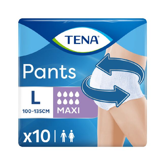 Tena Pants Maxi Absorbente Talla Grande, 10 Uds