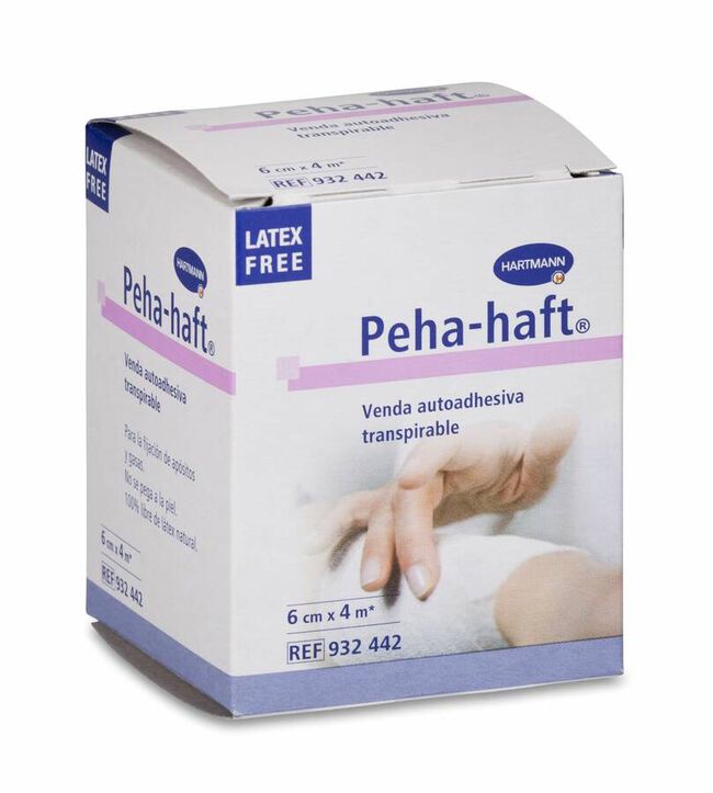 Peha-Haft Venda Fijación 6 cm x 4 m, 1 Ud