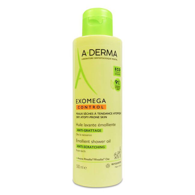 A-Derma Exomega Aceite de Ducha y Baño, 500 ml