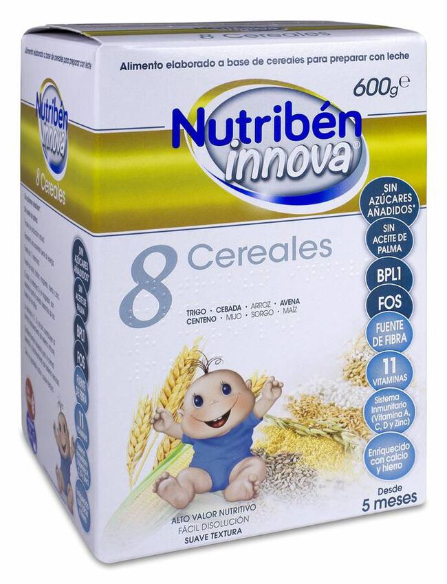 Papillas Nutribén® 5 Cereales Fibra - Nutriben International