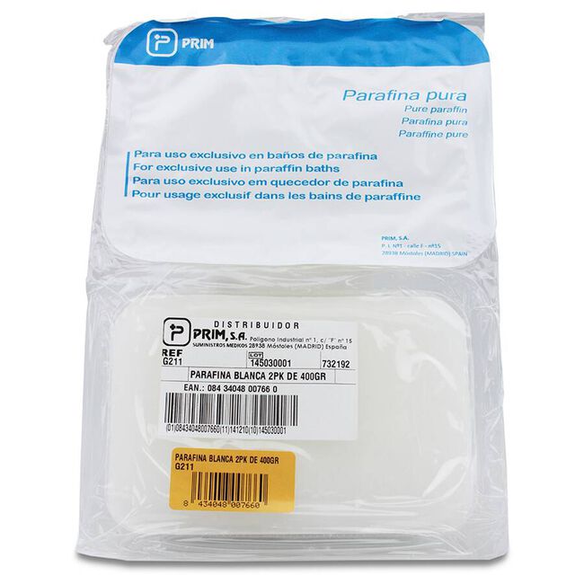 Prim Parafina Blanca, 2 x 400 g