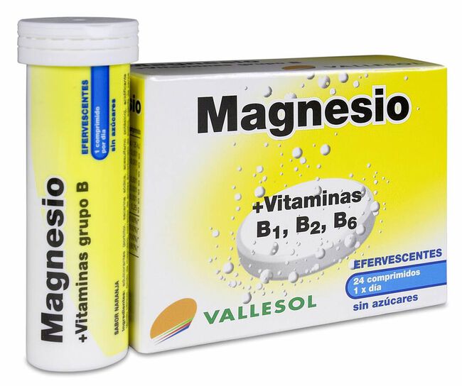 Vallesol Magnesio + Vitaminas B, 24 Comprimidos