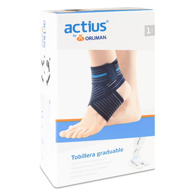 Actius Tobillera Elástica Graduable ACE902 Talla 2, 1 Unidad