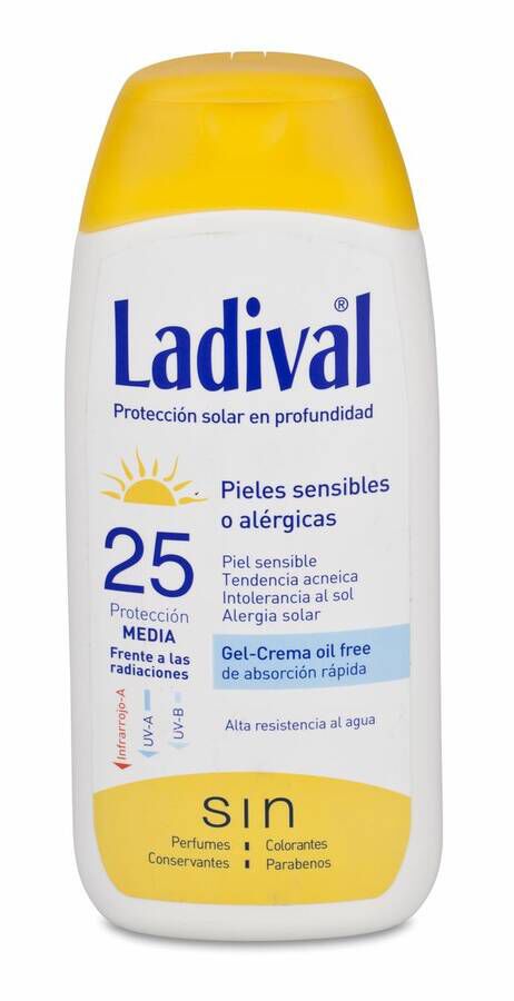 Ladival Fotoprotector Pieles Sensibles SPF 25 Gel-Crema