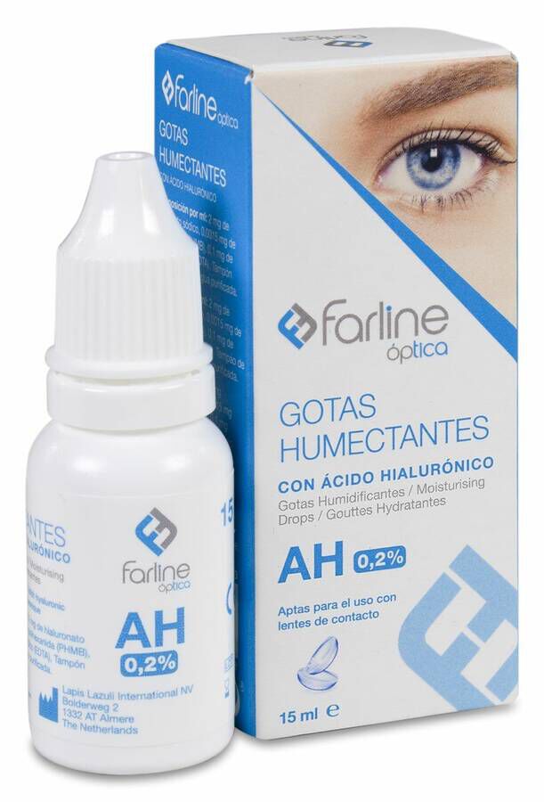 Farline Gotas Humectantes con Ácido Hialurónico, 15 ml