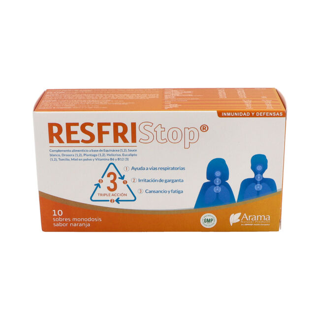 Pharmadiet Resfristop Naranja, 10 sobres