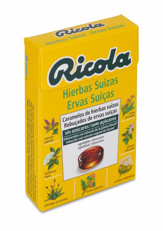 Ricola Caramelos Hierbas Suizas sin Azúcar, 50 g