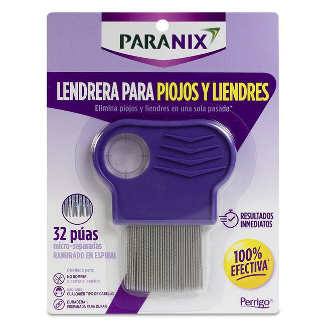 Paranix Peine Antipiojos Lendrera, 1 Ud