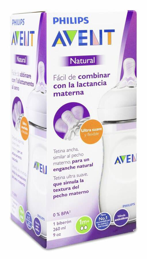 Philips Avent Biberón Natural, 260 ml