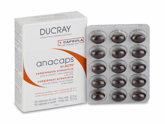 Ducray Anacaps Tri-Activ, 30 Cápsulas