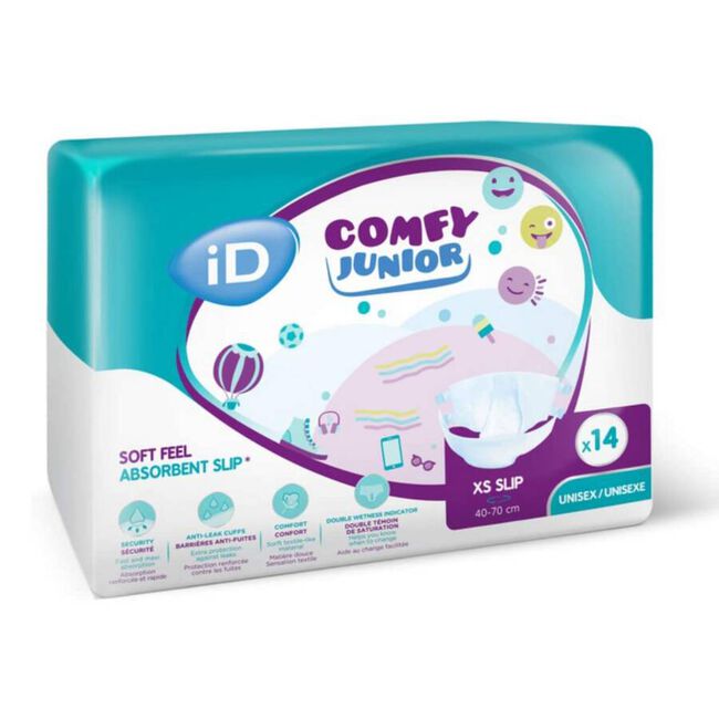 iD Comfy Junior Slip XS, 14 Unidades
