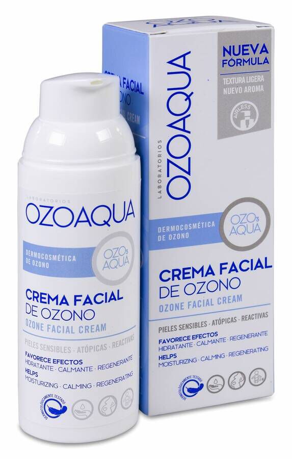 Ozoaqua Crema Facial de Ozono, 50 ml
