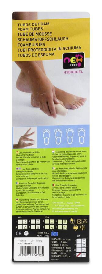  Neh Feet Tubo de Foam Talla 4, 1 ud