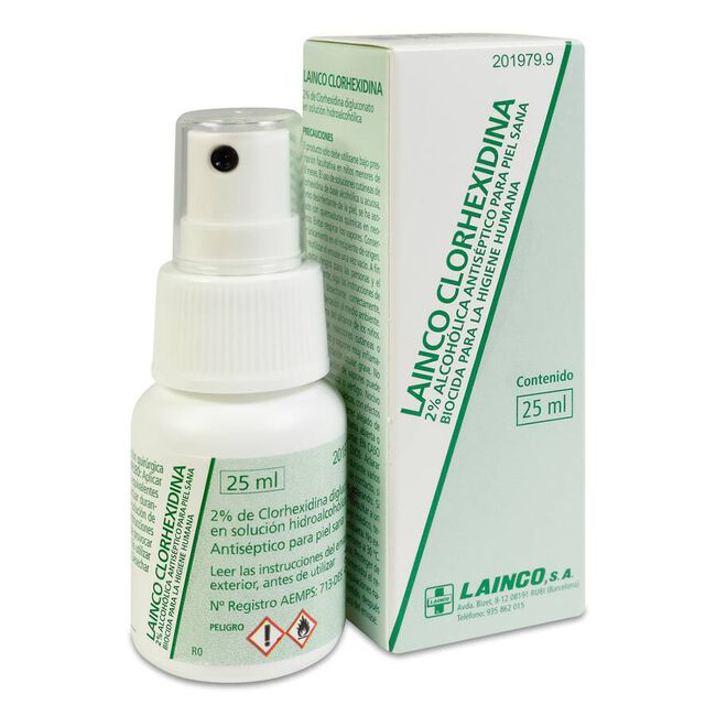 Lainco Clorhexidina 2% Alcohólica Spray, 25ml