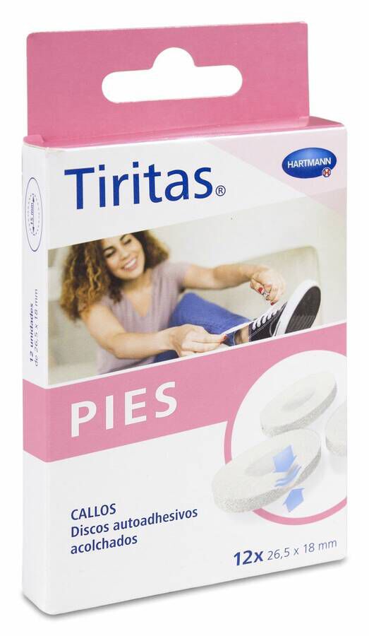 Tiritas Pies Callos Disco Protector, 12 Uds