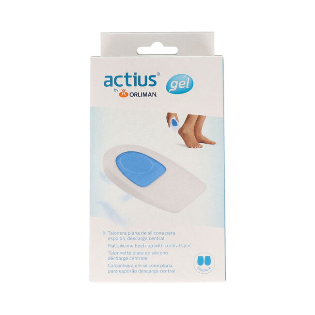 Actius FEETPAD Talonera de Silicona Descarga Central ACP930 5 mm Talla 3, 1 Par