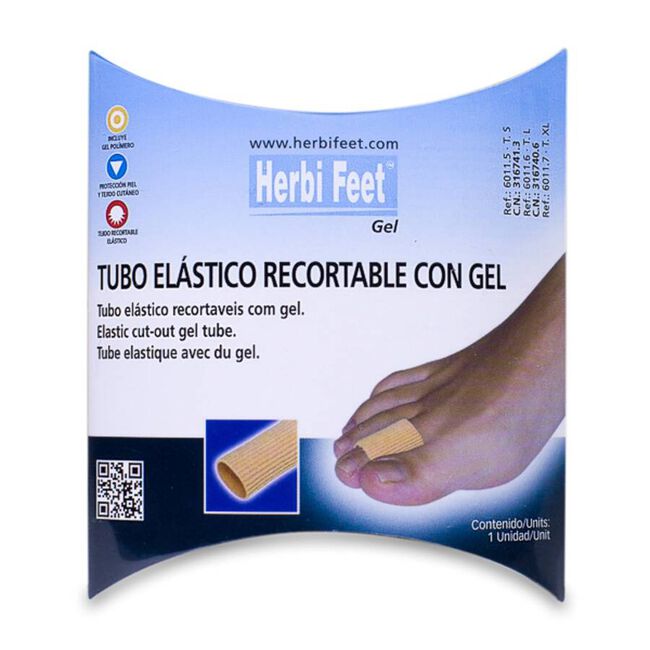 Herbi Feet Tubo Elástico Recortable Talla L, 1 ud