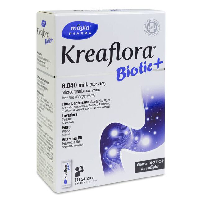 Máyla Pharma Kreaflora Biotic+, 10 sticks