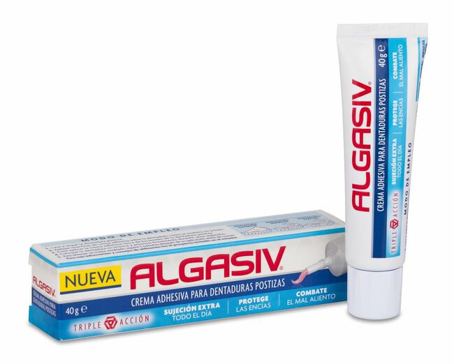 Algasiv Crema Adhesiva Dentadura Postiza, 40 g