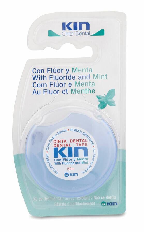 Kin Fluor Cinta Dental Menta 50 m, 1 Ud