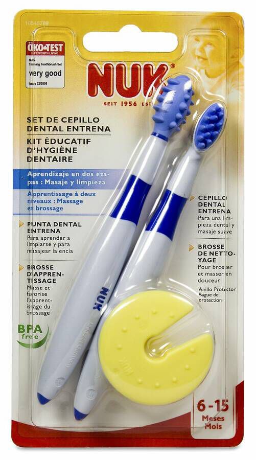 Nuk Set de Cepillo Dental Entrena, 2 Uds