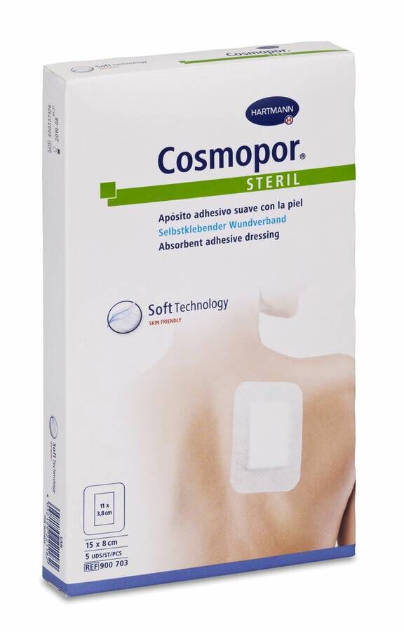 Cosmopor Steril Apósito 15 x 8 cm, 5 Uds