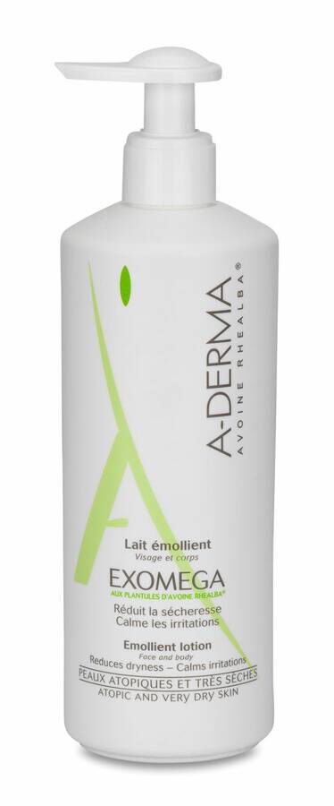 A-Derma Exomega Leche Emoliente, 400 ml
