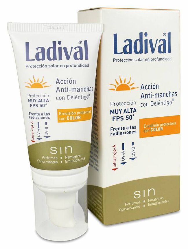 Ladival Acción Antimanchas con Color SPF 50+, 50 ml